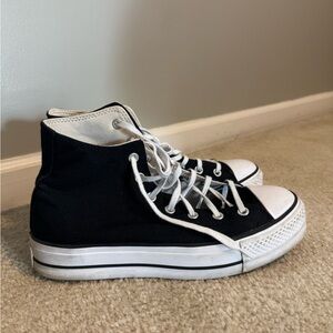 Converse Black and White High-Top All Star Sneakers